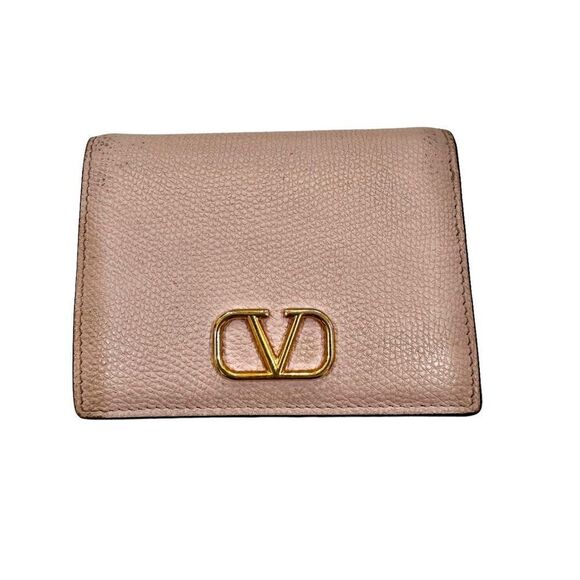 Valentino Garavani Vlogo‎ Grainy Leather Wallet With Certificate of Authenticity - Picture 1 of 16